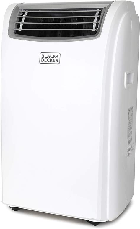 The slide out filter rinses easily under a faucet. . Black and decker 14000 btu portable air conditioner